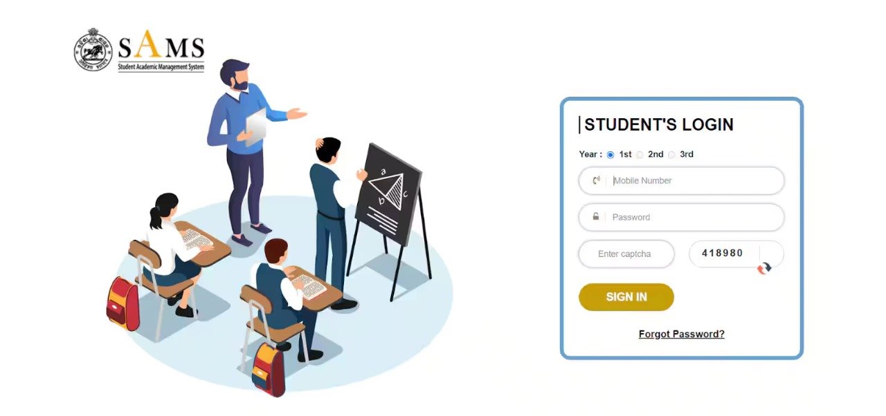 SAMS Odisha Student Login – Access Your Admission Dashboard 1 SAMS Odisha Student Login